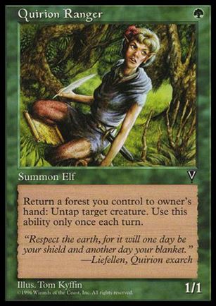Magic the Gathering: Visions (Base Set) card 117 Quirion Ranger