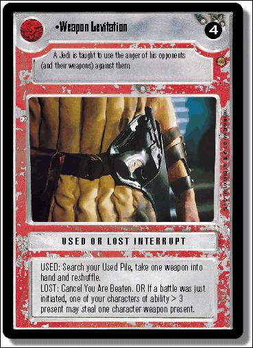 Star Wars: Jabba's Palace Limited (Base Set) card 169 Weapon Levitation
