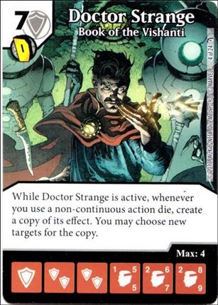 Marvel Dice Masters Defenders card 4 Doctor Strange: Book of the Vishanti