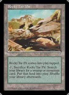 Magic the Gathering: Mirage (Base Set) card 329 Rocky Tar Pit