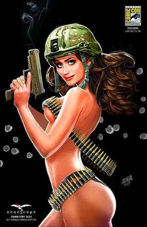 Grimm Fairy Tales: Armed Forces Edition issue 2017-F David Nakayama San Diego Comic-Con Cover 1/100