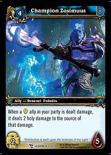 World of Warcraft: March of the Legion (Base Set) card 143 Champion Zosimuus