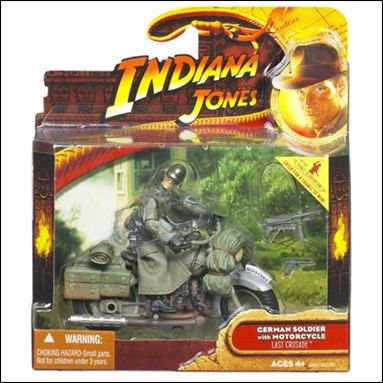 Indiana Jones Deluxe 3 3/4" Action Figures figure 1-- German Soldier w/ Motorcycle