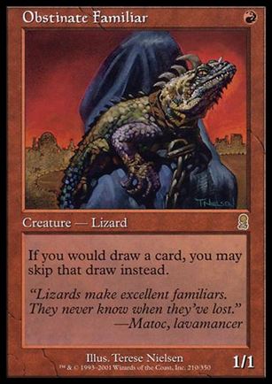 Magic the Gathering: Odyssey (Base Set) card 210 Obstinate Familiar