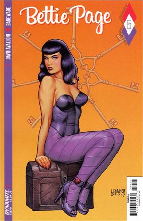 Bettie Page (2017) issue 5 Joseph Michael Linsner Cover