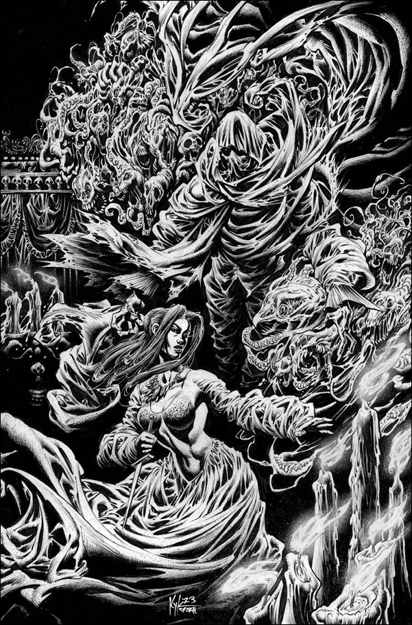 Lamentation issue 1-F Kyle Hotz 1:20 Black and White Cover