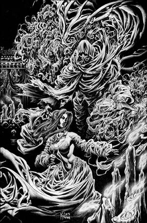 Lamentation issue 1-F Kyle Hotz 1:20 Black and White Cover