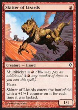 Magic the Gathering: Worldwake (Base Set) card 91 Skitter of Lizards