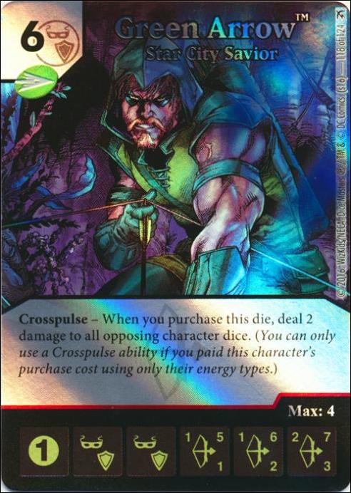 DC Comics Dice Masters Green Arrow and The Flash card 118 Green Arrow: Star City Savior 