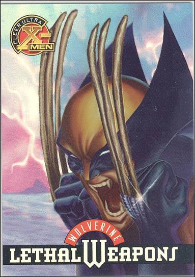 1996 Fleer Ultra X-Men All Chromium (Lethal Weapons Holo-Flash Subset) card 9 Wolverine