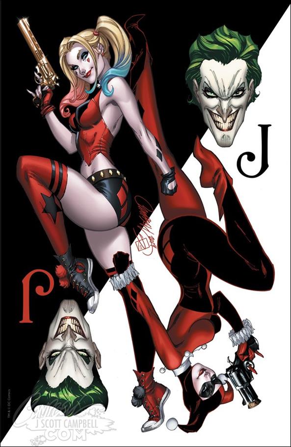 Harley Quinn: Villain of the Year issue 1-I J. Scott Campbell Joker Card Cover 1/1500