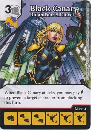 DC Comics Dice Masters Justice League  card 135 Black Canary - Dinah Laurel Lance