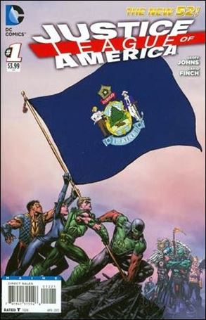 Justice League of America (2013)  issue 1-MT Maine State Flag Cover