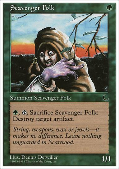 Magic the Gathering: Anthologies (Base Set) card 62 Scavenger Folk