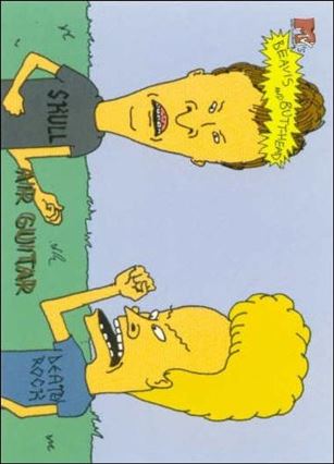 Beavis and Butt-Head (Base Set) card '6910' Air Guitar