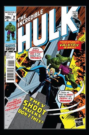 Hulk (2014) issue 7-B 1:15 Hasbro Homage Cover