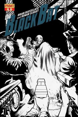 Black Bat (2013) issue 4-F Billy Tan 1:xx Black and White Cover