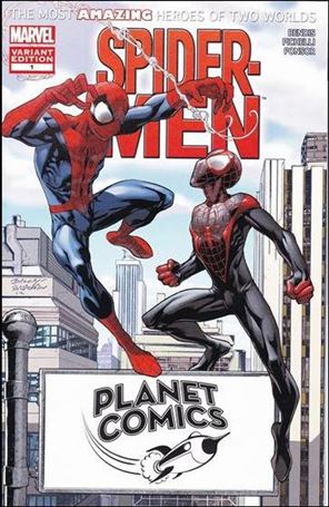 Spider-Men issue 1-MP Mark Bagley Planet Comics Cover