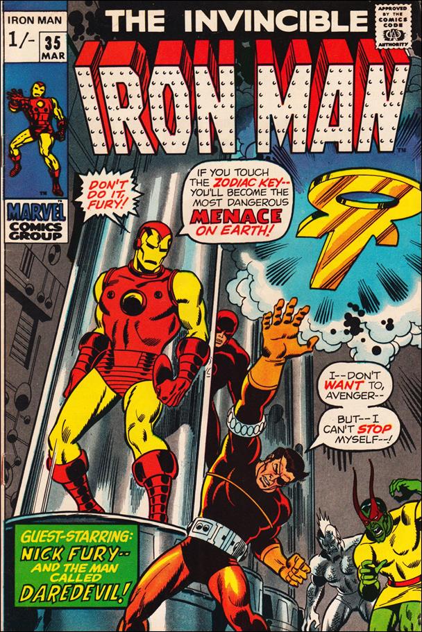 Iron Man (1968) issue 35-B UK Price Cover