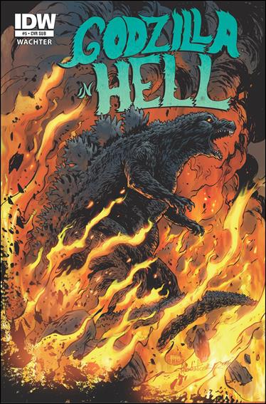 Godzilla in Hell issue 5-B Alberto Ponticelli Subscription Cover