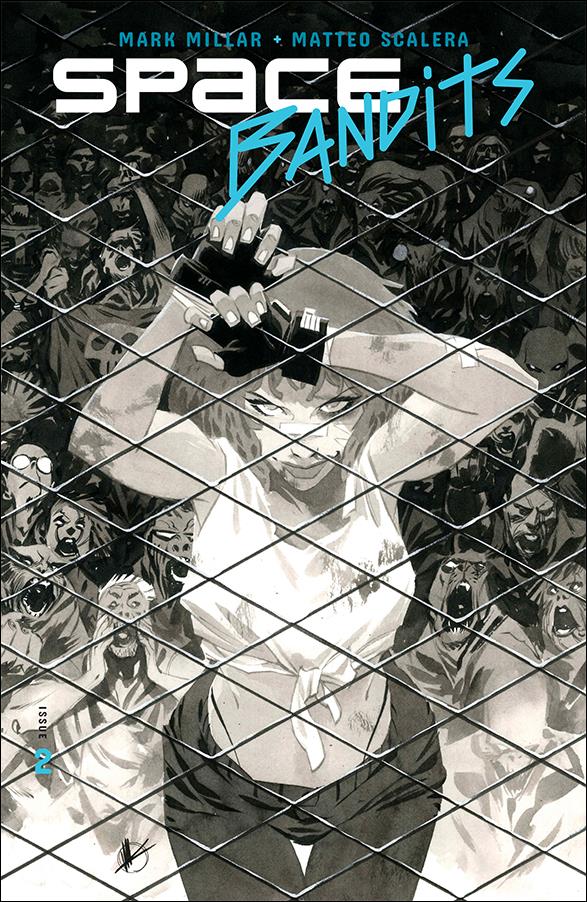 Space Bandits issue 2-B Matteo Scalera Black & White Cover
