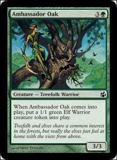 Magic the Gathering: Morningtide (Base Set) card 113 Ambassador Oak