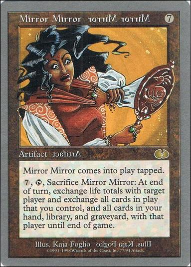 Magic the Gathering: Unglued (Base Set) card 77 Mirror Mirror