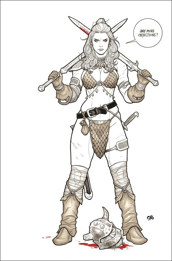 Savage Red Sonja issue 5-I Frank Cho 1:20 Line Art Virgin Cover