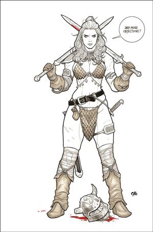 Savage Red Sonja issue 5-I Frank Cho 1:20 Line Art Virgin Cover