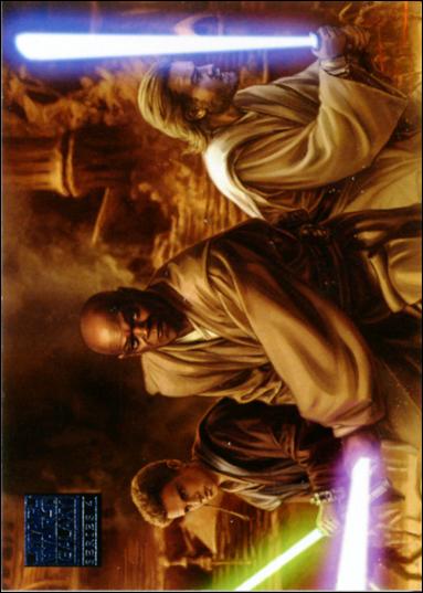 Star Wars Galaxy: Series 4 (Base Set) card 70 The Fury of Mace Windu