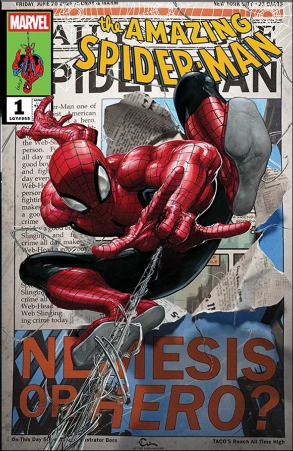 Amazing Spider-Man (2025) issue 1-ZA Webstore Excl. Clayton Crain Dress Cover 1/888