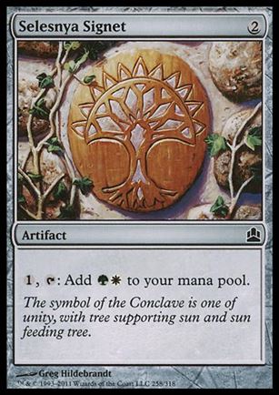 Magic the Gathering: Commander (Base Set) card 258 Selesnya Signet