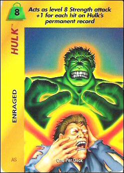 Marvel OverPower (Base Set) card nn110 Hulk: Enraged