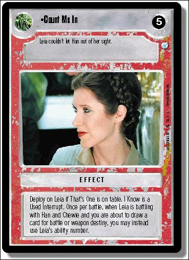 Star Wars: Endor Limited (Base Set) card 127 Count Me In