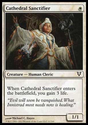Magic the Gathering: Avacyn Restored (Base Set) card 11 Cathedral Sanctifier