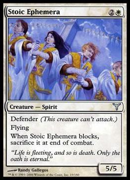 Magic the Gathering: Dissension (Base Set) card 19 Stoic Ephemera