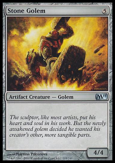 Magic the Gathering: 2011 Core Set (Base Set) card 215 Stone Golem