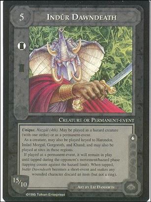 Middle-Earth: The Wizards (Base Set) card 228 Indur Dawndeath
