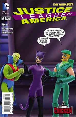 Justice League of America (2013)  issue 13-D RC Stoodios 1:25 Robot Chicken Cover