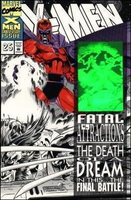 X-Men (1991) issue 25-C Partial Black and White Wraparound Cover