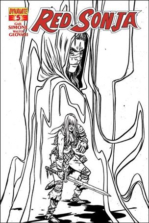 Red Sonja (2013) issue 5-E Becky Cloonan 1:25 Black & White Cover