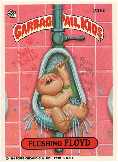 Garbage Pail Kids: Series 06 (Base Set) card 246b Flushing Floyd