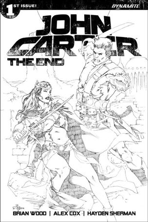 John Carter: The End issue 1-G Mel Rubi Black and White 1:20 Cover