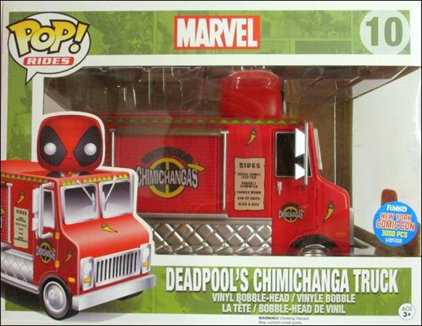 POP! Rides figure 10-D Deadpool's Chimichanga Truck (Red) NYCC 1/3000