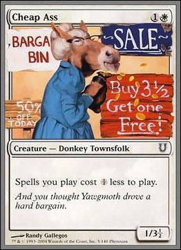 Magic the Gathering: Unhinged (Base Set) card 5 Cheap Ass