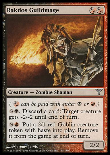 Magic the Gathering: Dissension (Base Set) card 145 Rakdos Guildmage