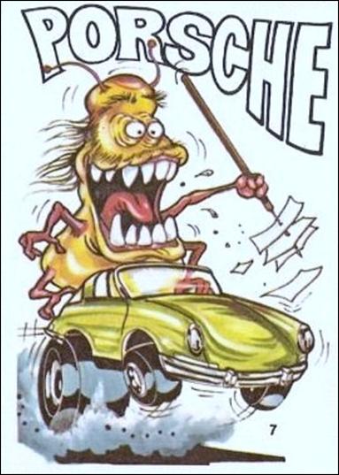 Fantastic Odd Rods: Series 2 (Base Set) card 7 Porsche