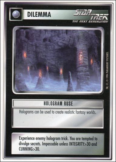 Star Trek: Premiere Unlimited (Base Set) card 27 Hologram Ruse 