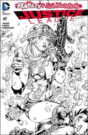 Justice League (2011) issue 47-D Unbagged Jim Lee Black & White Cover