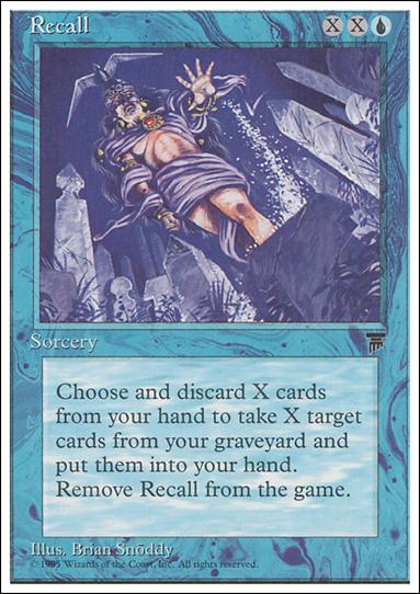 Magic the Gathering: Chronicles (Base Set) card 24 Recall